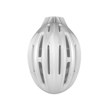 3D Mockup Render Helmet White Top view