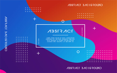 modern abstract liquid color background. dynamic textured geometric elements design with dots decoration. can be used on posters,banner,web and any more