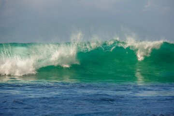 Big blue stormy ocean wave