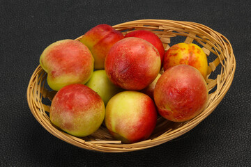 Sweet tasty fresh ripe apricots