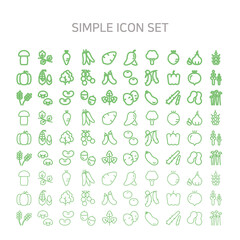 Vector Icon for Vegetables and Grains.
