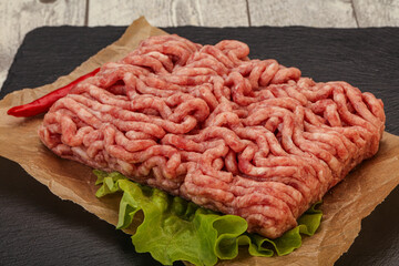Raw Minced pork meat for cooking