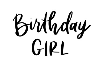 Naklejka premium Birthday Girl | Birthday SVG Design | for Cricut and Silhouette Cameo