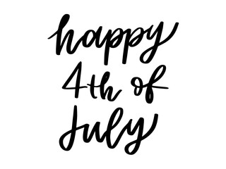 Happy 4th of July | USA America | Patriotic Quotes | 4th of July Crafts | Script Lettering