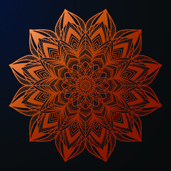 golden luxury background mandala Design vector