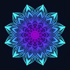 Creative colorful Mandala Design background vector design