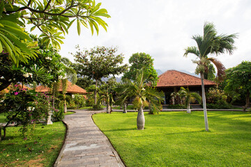 Fototapeta na wymiar Hotel on the Bali island