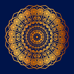 golden luxury background mandala Design vector