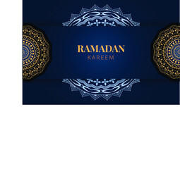 ramadan golden luxury background mandala Design vector