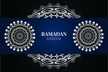 Ramadan golden luxury background mandala Design vector