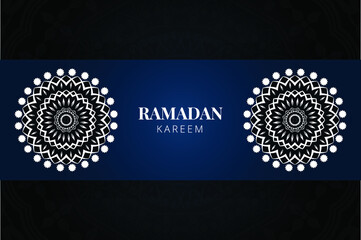 Ramadan golden luxury background mandala Design vector