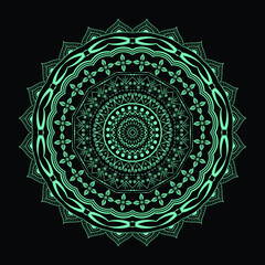 Creative coloring Mandala Design background vector design