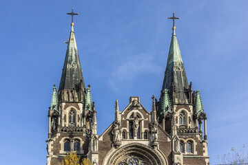 Cathedral of Saints Olga and Elizabeth (Saint Joseph Bilczewski, 1903 - 1911). Lviv, Ukraine. Church built in memory of the popular Empress (Princes) Bavarian Elizabeth (Habsburg), known as Sisi.