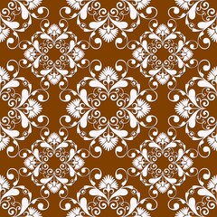 Seamless 3D illustration with precious stones with decorative elements.Regular pattern with glass elements. Luxury texture.