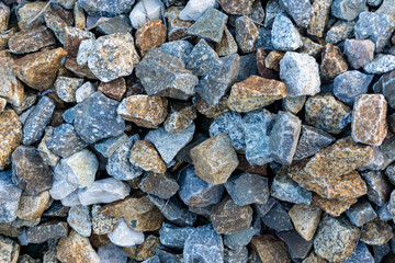 Background of irregular colored stones