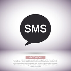 Sms  vector icon , lorem ipsum Flat design