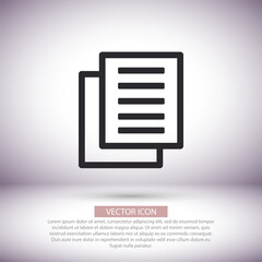 Files  vector icon , lorem ipsum Flat design