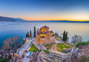 The Church of Saint John at Kaneo, Lake Ohrid, North Macedonia - obrazy, fototapety, plakaty