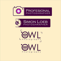 Camera vintage Professional logo Photography