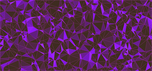 abstract geometric triangle shaped colorful vector background mixture of dark purple tones can be used as pattern, texture, wallpaper or banner