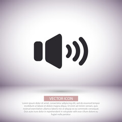 Speaker  vector icon  , lorem ipsum Flat design