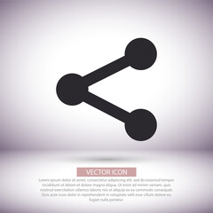 Network vector icon  , lorem ipsum Flat design