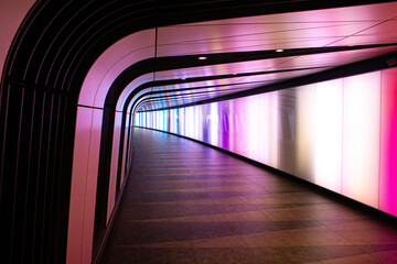 An Empty Light Tunnel Mysteriously Flickers During The COVID Lockdown in the UK