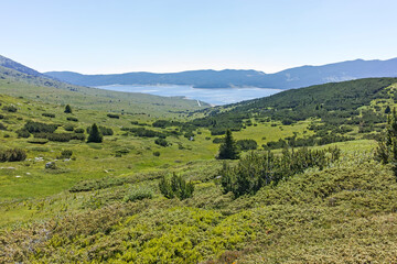 Naklejka premium Belmeken Reservoir, Rila mountain, Bulgaria