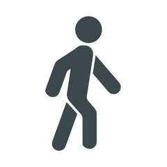 
Vector graphics .
Icon of a walking person.