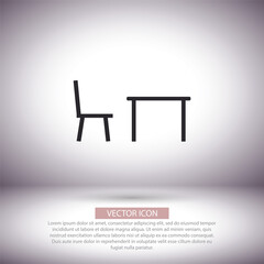 Tableicon vector icon , lorem ipsum Flat design