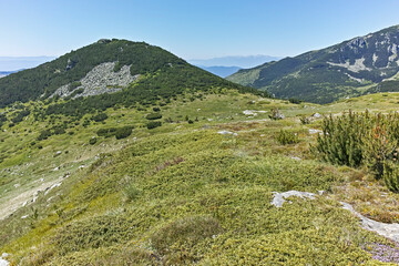 Panorama around Belmeken peak, Rila mountain