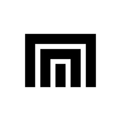 MM letter logo design vector