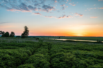 Obraz premium Morning awakening of the sun