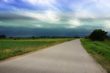 road in the countryside