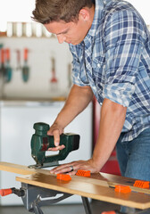 Man working in workshop