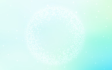 Light BLUE vector background with astronomical stars.