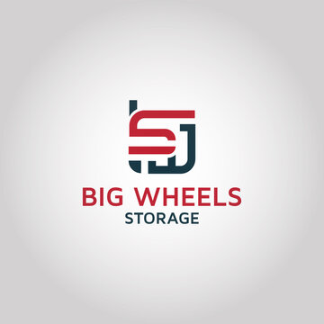 Letter BWS logo design template