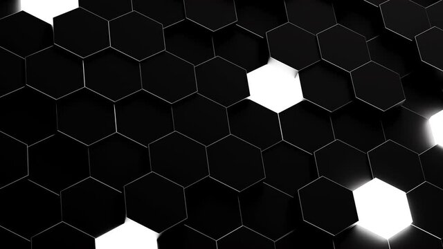 Loopable Honeycomb hexagon shape animated pattern