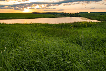 Morning awakening of the sun
