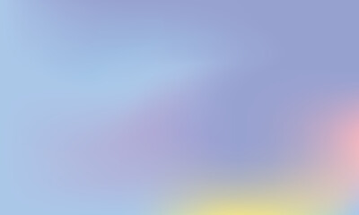 Obraz premium Blue, pink and yellow abstract blurred background like sky at early sunset. Colorful illustration in abstract style with gradient. Creative illustration for design
