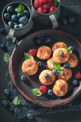Enjoy your poffertjes for sweet and tasty breakfast