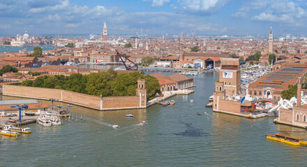 Zona dell'Arsenale di Venezia ripresa con drone © Andrea