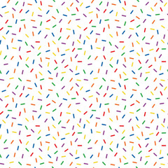 Rainbow Confetti Seamless Pattern - Colorful confetti repeating pattern design