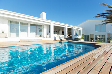 Luxury house and swimming pool