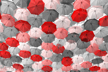Fototapeta na wymiar guarda-chuvas coloridos