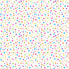 Rainbow Confetti Seamless Pattern - Colorful confetti repeating pattern design