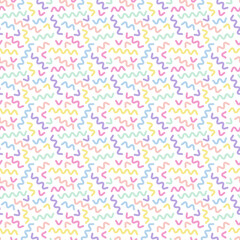 Rainbow Confetti Seamless Pattern - Colorful confetti repeating pattern design