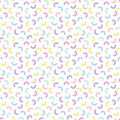 Rainbow Confetti Seamless Pattern - Colorful confetti repeating pattern design