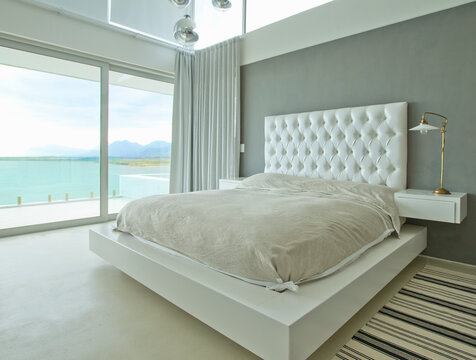 Modern Bedroom Overlooking Ocean