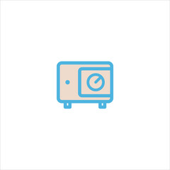 money safe icon flat vector logo design trendy